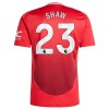 Camiseta de fútbol Manchester United Shaw 23 Primera Equipación 2024-25 - Hombre